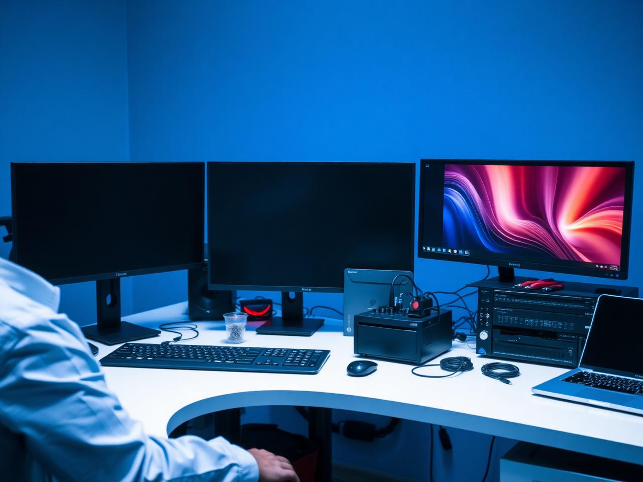 Postazione tecnica di assistenza informatica